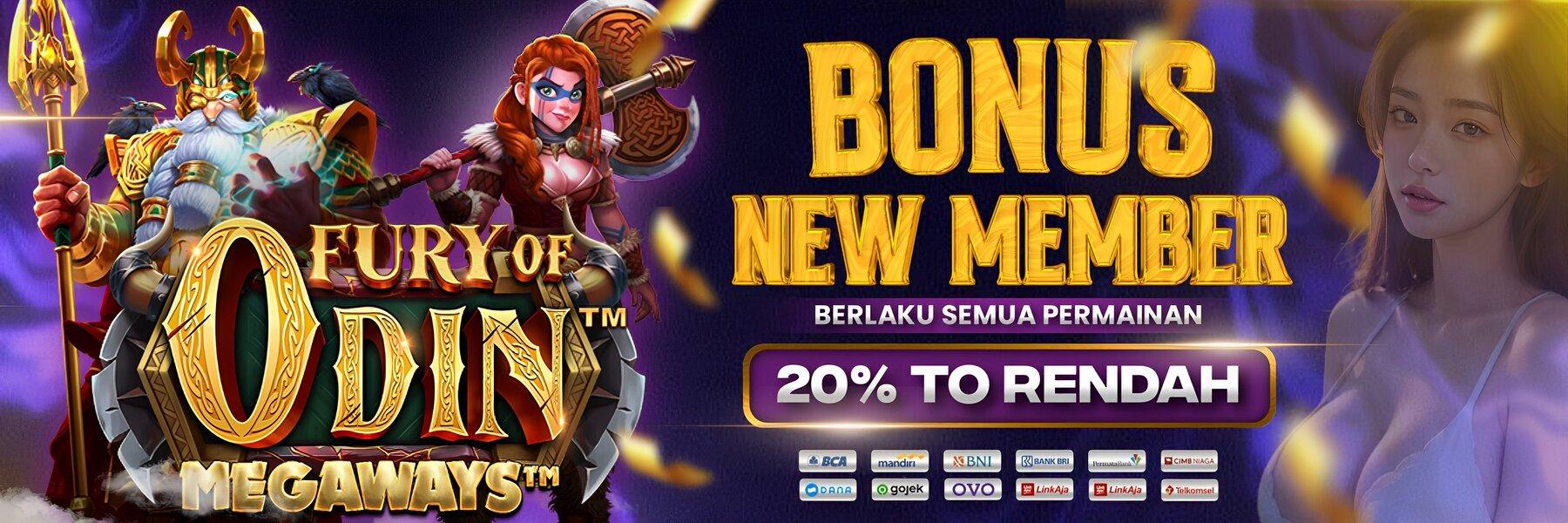 BONUS NEW MEMBER 20%